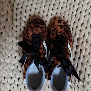 Madden Girl Leopard Print Sneakers with Black Laces